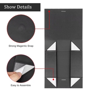 Hot Luxury Printing <b>Paper</b> Rigid Cardboard Clothing Shoes Packaging Ribbon Magnetic Close Folding Gift <b>Box</b> - Product Image 6