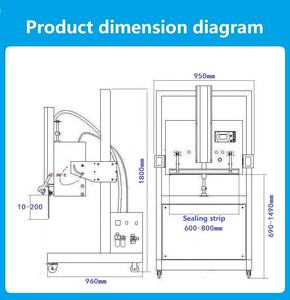 Machine d'emballage sous vide commerciale CE pour aliments, scellage par rinçage des gaz, emballage de poisson/riz/viande/café/moteur/moteur/engrenage - Product Image 6