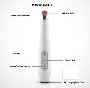 Masseur oculaire électrique portatif certifié CE ROHS, <span class=keywords><strong>baguette</strong></span> de massage oculaire anti-âge, traitement des rides, masseur facial - Product Image 2
