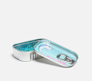 Caja de Metal Personalizada <span class=keywords><strong>para</strong></span> <span class=keywords><strong>Sardinas</strong></span>, Caja Rectangular Vacía <span class=keywords><strong>para</strong></span> Clips de Papel con Forma de Avión - Product Image 6