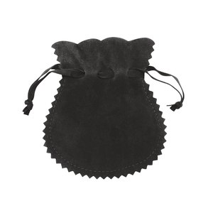 Sacchetto AMPHORA in Doppio Velluto Nero Riciclabile per Gioielli, Collane, Orologi, Profumi, Gemme, Vini, Regali, Ricamo e Stampa - Product Image 1