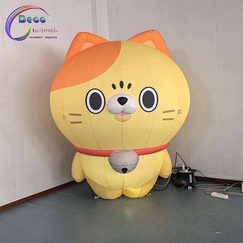 Customized Advertising Inflatable Cat Cartoon Characters Model for ...