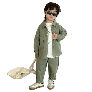 Conjunto de Niño Nueva Colección Primavera-Otoño Estilo Moderno Top Pantalón Deportivo Casual Ropa de Trabajo Ropa Infantil para Niños y Niñas - Product Image 5