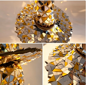 Traje <span class=keywords><strong>de</strong></span> Ballet Mirror Girl con Diadema, Falda y Top Color Block <span class=keywords><strong>para</strong></span> Mujer, Lujo, Espectáculo Láser, Acrílico, Actuación, Talento, Danza Mecánica - Product Image 6