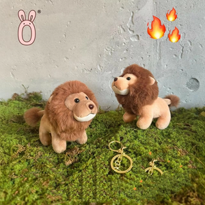 Nuevo Llavero de Peluche Realista de 4 Pulgadas del Rey León de la Sabana, Muñeco de Peluche para Máquina de Agarrar, Regalo para Estudiantes - Product Image 4