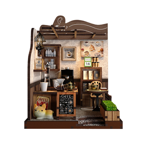 Kit de maison miniature DIY pour café, dropshipping, avec MOQ=1 - Ensemble complet de maison miniature pour l'artisanat et l'exposition - Product Image 6