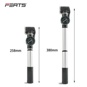 Legierung körper mit Messgerät passend für A/V & D/V mit Halterung am Rahmen Mini pumpe für Rennräder, E-Bike, aufblasbaren Ball und Spielzeug - Product Image 2