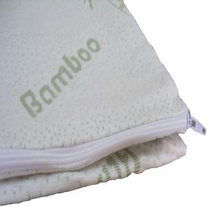 Protectores <span class=keywords><strong>de</strong></span> <span class=keywords><strong>almohada</strong></span> <span class=keywords><strong>de</strong></span> bambú antialergias, paquete <span class=keywords><strong>de</strong></span> 2 protectores <span class=keywords><strong>de</strong></span> <span class=keywords><strong>almohada</strong></span> estándar con cremallera - Product Image 2