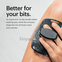 Logo personnalisé Tampon souple pour le corps Nettoyage en silicone de qualité supérieure Exfoliant Poignée ergonomique antidérapante Longue durée de vie Facile à nettoyer
