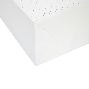 Bolsas de Papel Kraft Blancas con Fondo Plano Diagonal, Personalizadas con Logotipo, para Regalos, Venta al Por Mayor - Product Image 3