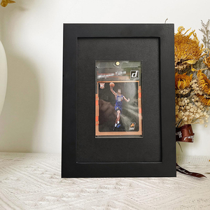 Cao cấp Đen uv-bảo vệ được xây dựng trong 35pt giữ từ tính phân loại giao dịch thẻ tường bảng gắn kết hiển thị khung gỗ - Product Image 3