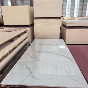 プラークPvc大理石シートPvc壁パネル4x8自己接着3D大理石効果Pvcパネル - Product Image 2