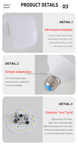 Precio de fábrica CE High Lumen Led Bombilla Luz <span class=keywords><strong>6500K</strong></span> <span class=keywords><strong>E27</strong></span>/ B22 Bass Led Bombilla Lámpara 5W/10W/15W/20W/30W/40W/50W/60W - Product Image 3