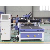 Machine de gravure CNC ACCTEK ATC 1200 x 1200 mm pour petites agences de publicité, gravure sur acrylique et articles décoratifs