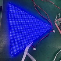Module d'affichage LED triangulaire P5, panneau LED intérieur 370mm*370mm*370mm
