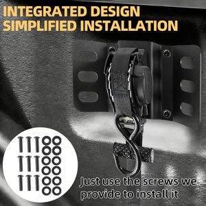 Sangles <span class=keywords><strong>à</strong></span> <span class=keywords><strong>cliquet</strong></span> rétractables ultimes améliorées pour Ford F150 Sangles <span class=keywords><strong>à</strong></span> <span class=keywords><strong>cliquet</strong></span> de lit de camion 2 pièces <span class=keywords><strong>avec</strong></span> <span class=keywords><strong>tendeur</strong></span> rétractable automatique - Product Image 3