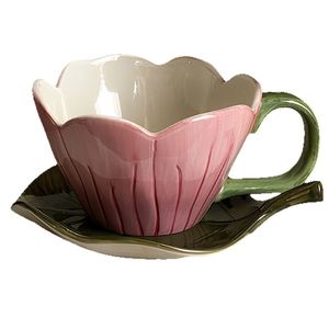 Japanese Kiln Change Hand Brew Coffee Cup & Saucer Vintage Ceramic Latte Art Cup Creative Niche American Afternoon <b>Tea</b> Cup - Product Image 5