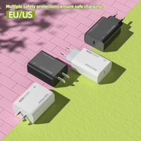 Chargeur rapide USB A+C 20W 100W PD3.0 QC3.0, adaptateur mural double port pour iPhone Samsung Xiaomi, chargeur de voyage