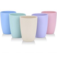 Gobelet en paille de blé écologique de 12oz tasse réutilisable incassable lavable au lave-vaisselle pour un usage quotidien