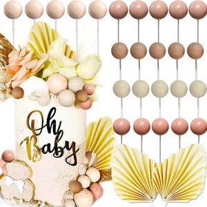 27 Piezas de Bolas Decorativas para Pastel, Adornos para Pastel de Cumpleaños, Decoraciones para Pastel de Boda - Product Image 1