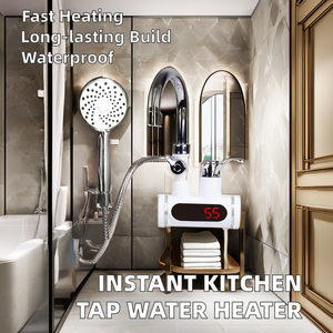 <span class=keywords><strong>Prix</strong></span> d'usine Robinet de <span class=keywords><strong>chauffe</strong></span>-<span class=keywords><strong>eau</strong></span> électrique instantané mural en acier inoxydable pour une utilisation dans la cuisine de l'hôtel - Product Image 2