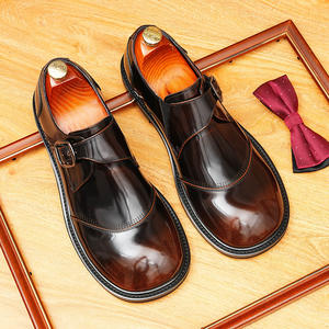 Zapatos Formales de Cuero para Hombre con Correa Monk, Elegantes, de Negocios, Sociales, Casuales, con Punta, Impermeables, Transpirables, con Amortiguación y Aumento de Altura - Product Image 4