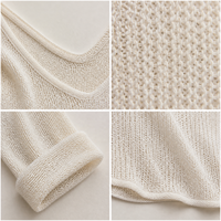 Robe de plage en maille ajourée pour femme, col en V, manches longues, longueur midi, couleur unie, sexy, pour les vacances, cache-maillot de bain blanc, tenue de villégiature bohème