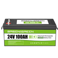Stock UE Basen BG-12304S Batterie au lithium Lifepo4 12V 300Ah 29kg pour système solaire domestique