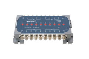 Amplificateur multiswitch professionnel Telra TA-01030 10X8 pour télévision par satellite, réglable, 30 dB, système de distribution de signal SMATV pour hôtel - Product Image 3
