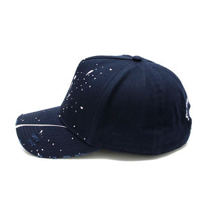 Hoch kalibrige Navy Baseball Caps mit trend igem White Splatter Design für große Maßstäbe - Product Image 3