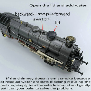 Modellini di <span class=keywords><strong>Treni</strong></span> in Metallo per Bambini, Giocattoli Elettrici con Locomotiva a Vapore e Fumo Prodotto in Cina - Product Image 3