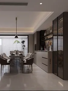 Meuble de salle à manger moderne de luxe, sur mesure, en bois, écologique, avec rangement pour salles à manger/salons, meuble multifonctionnel - Product Image 2