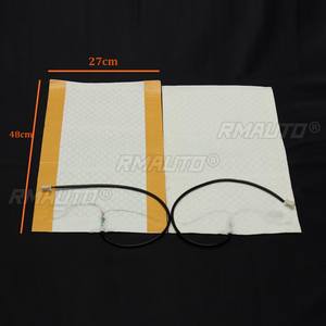 2 housses de siège chauffantes universelles pour voiture 12V, en fibre de carbone, coussin chauffant pour siège de voiture, chauffage pour l'hiver, tapis chauffant - Product Image 6