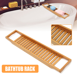 Bamboo <strong>Wooden</strong> <strong>Bath</strong> Tub Bathroom Tray Shelf Bathtub Bridge <strong>Bath</strong> Caddy <strong>Rack</strong> - Product Image 5