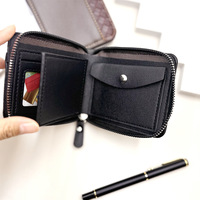 Portefeuille court zippé en PU pour homme, style Instagram, tendance jeune, rétro euro-américain, best-seller transfrontalier