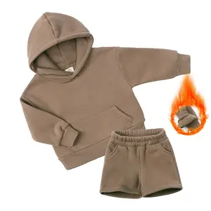 Kids Clothing Sets Children Cotton Kids Joggers Suits Set Sweatsuit Fleece Tracksuit Track Suits 2 Piece Pants Set