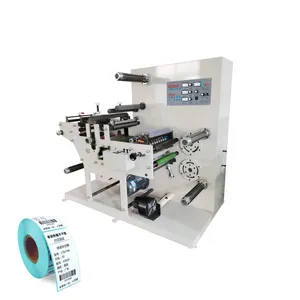 Blank Adhesive label roll to roll flexible die cutting machine