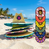 Chapeau de paille OEM pour sauveteur de plage et surf, avec logo personnalisé, vente en gros, chapeaux d'été pour femme, activités de plein air, pêche, surf, protection solaire