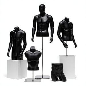 Espositore per Intimo Maschile in Materiale FRP di Alta Qualità, Manichino a Mezzo Busto con Supporto per Vetrine di Negozi di Abbigliamento Sportivo - Product Image 1