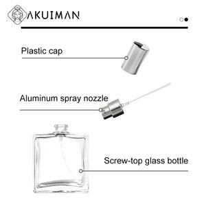 Flacon de parfum de poche en verre luxueux et unique, coloré, avec boîte d'emballage, 30 ml, 50 ml, 100 ml, 200 ml - Product Image 2