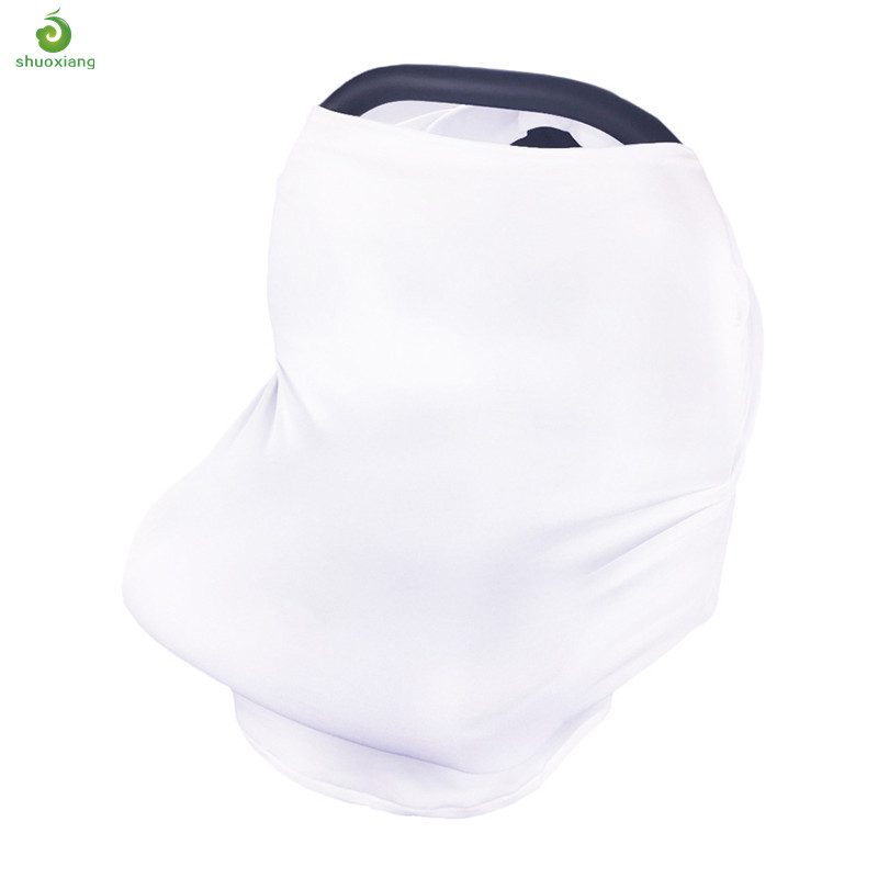 Baby Car seat Canopy Solid Color Shopping Cart Covers Multi-Purposed Sun Shade Anti Germ Blanket Nursing Covers Breastfeeding