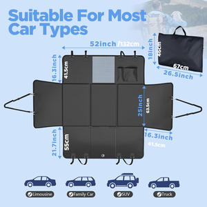 Umweltfreundliches Oxford-Material Aufblasbare Moderne Hunde-Hängematte Reisebett Einfarbiges Muster Rücksitz-Erweiterung SUV-LKW-Abdeckung - Product Image 4