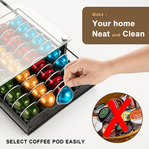 45 Vỏ Kim Loại Nespresso Vertuo Viên Nang K Cốc Cà Phê Viên Nang Chủ Ngăn Kéo Giá Hiển Thị Đứng - Product Image 3