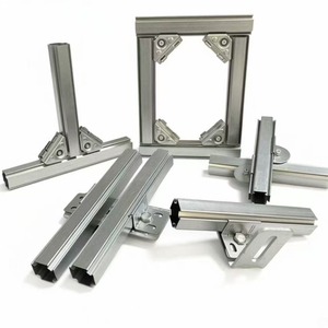Profil d'extrusion industriel hautement personnalisé, résistant à la corrosion, en aluminium et acier, matériel de construction - Product Image 3