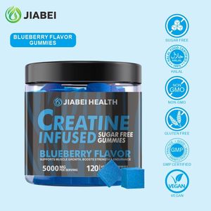 Gomitas de Creatina Monohidrato 5000mg Sin Azúcar con Sabor a Arándano para Apoyo a la Recuperación y Fuerza Muscular, Marca Privada OEM - Product Image 5
