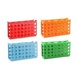 Estante de plástico multifuncional para tubos de centrífuga de laboratorio, desmontable en 4 lados, para almacenamiento de tubos de ensayo - Product Image 5