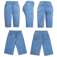 Short en jean décontracté taille haute dernière conception