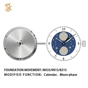 Movimiento de Reloj Automático Miyota 9015, Personalizado, Modificado, con Calendario, Fecha, Movimiento Mecánico de Fase Lunar, Fabricantes de Piezas - Product Image 2