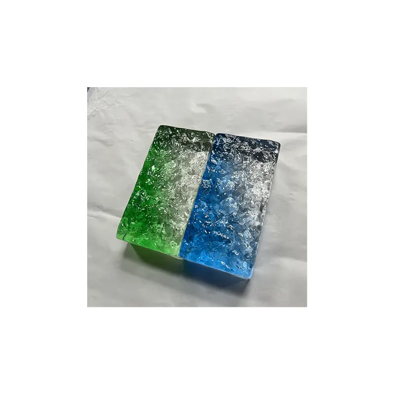 Grosir kualitas tinggi K9 kaca kristal blok kubus warna-warni kaca kristal bahan pengerjaan bata