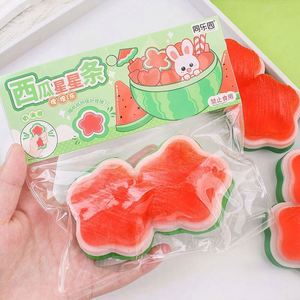 Nouveau Jouet Squishy Fruits d'Été en TPR Écologique, Mignons Squishies Pastèque et Étoile pour Enfants de 5 à 7 Ans, Anti-Stress - Product Image 6
